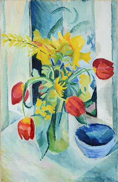 Still Life with Tulips August Macke